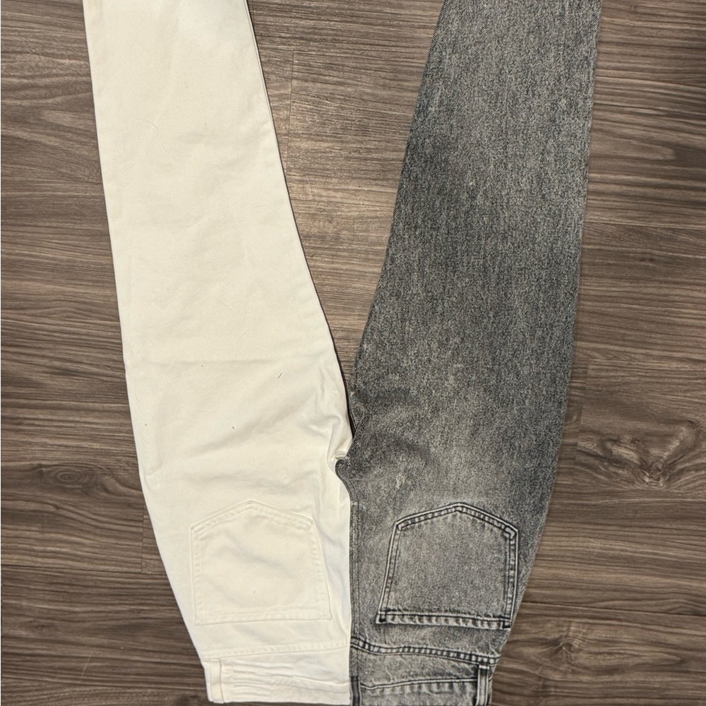Revice High Rise Two-Tone Button Fly Jeans Sz 25 Black & White USA Made - Picture 6 of 6